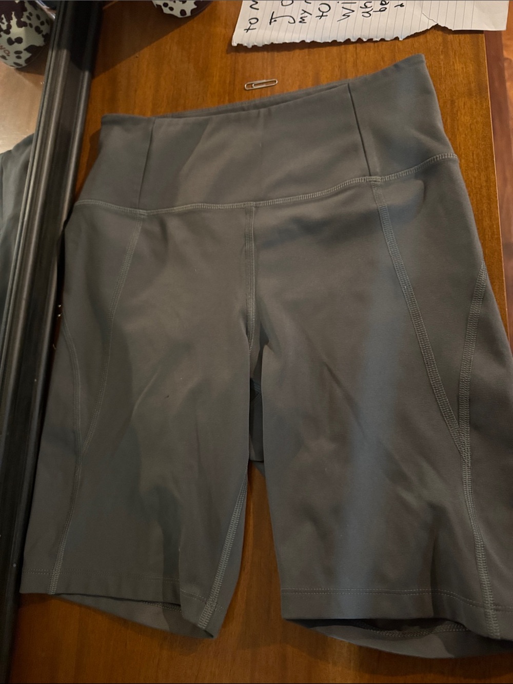 girlfriend collective Gray High-Rise Bike Shorts